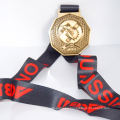 Low price sale custom pure silver medals 3d zinc alloy medal ribbon